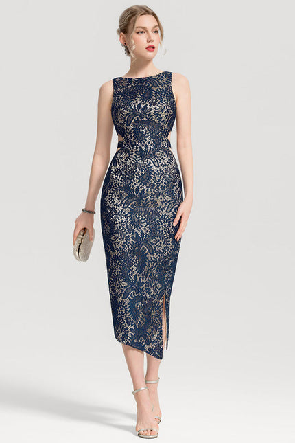 Robe de Soirée Luxe Dentelle Marine