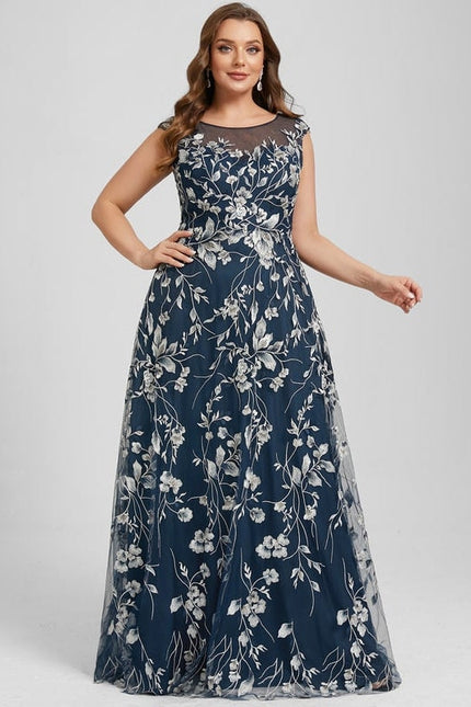 Robe de Soirée Floral Noir Chic - gallery 8