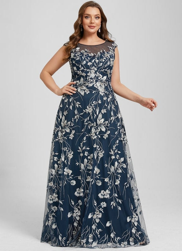 Robe de Soirée Floral Noir Chic - gallery 8