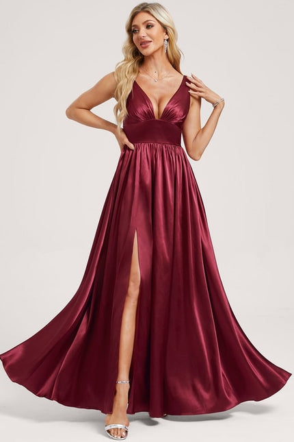 Robe de Soirée Dorée Fluide