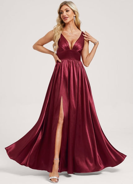 Robe de Soirée Dorée Fluide