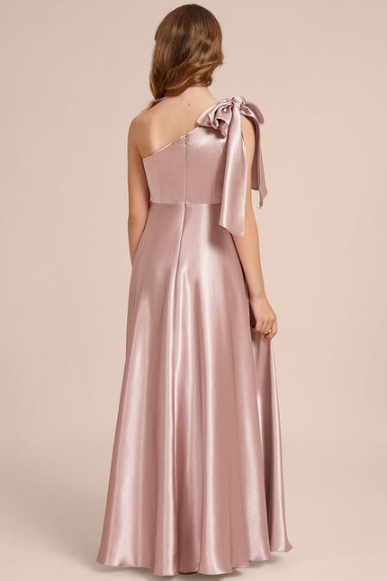 Robe de Soirée Asymétrique Satinée - gallery 3