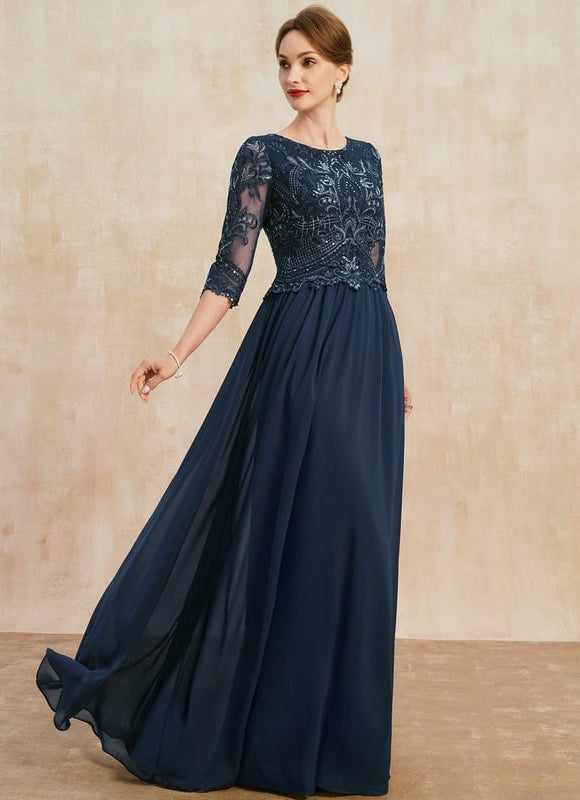 Robe de Soirée Élégance Sombre Étoilée
