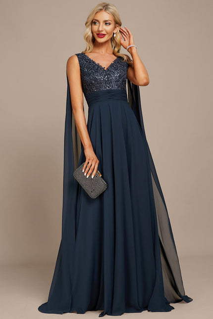 Robe de Soirée Élégance Marine - gallery 2