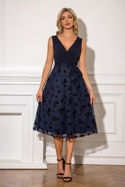 Robe de Soirée Tulle Florale - gallery 2