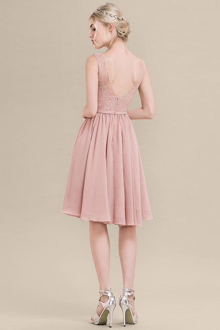 Robe de Soirée Rêve De Rose Poudrée - gallery 1