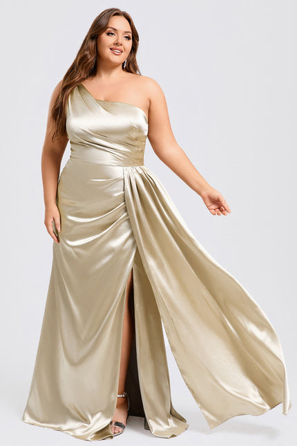 Robe de Soirée Bleu Satiné Élégant - gallery 9
