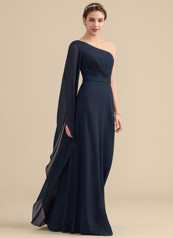 Robe de Soirée Asymétrique Fluide