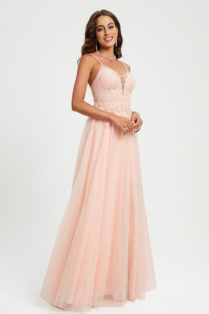 Robe de Soirée Éclat Poudré - gallery 2