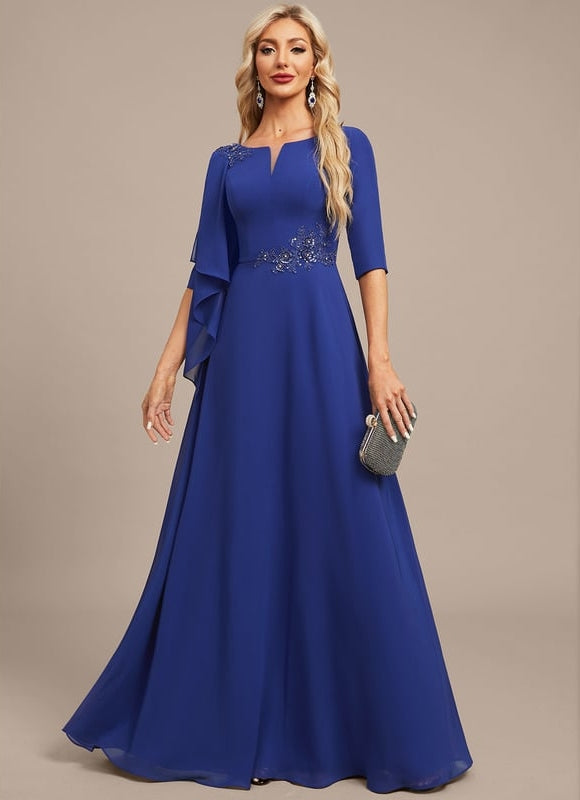 Robe de Soirée Éclatante Marine