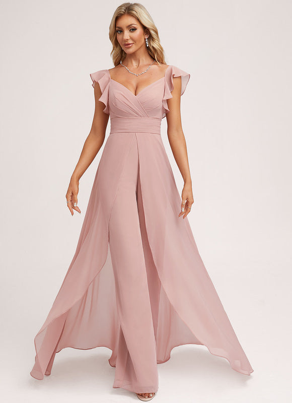 Robe Longue De Soirée Rose