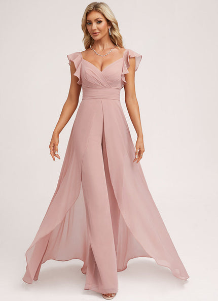 Robe Longue De Soirée Rose