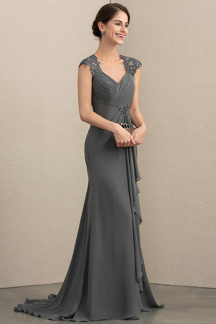 Robe de Soirée Élégance Ombre Argentée - gallery 2
