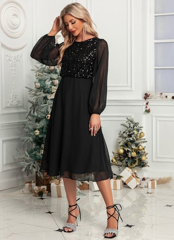 Robe de Soirée Pailletée Élégante - gallery 3