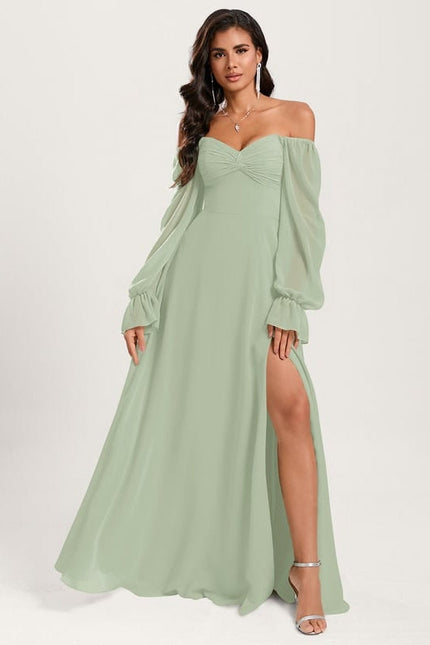 Robe de Soirée Émeraude Aérienne - gallery 6