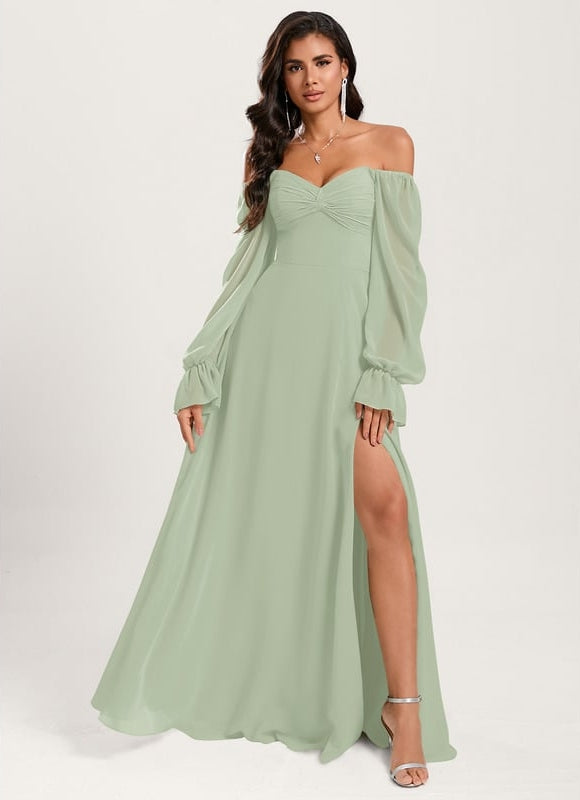 Robe de Soirée Émeraude Aérienne - gallery 6