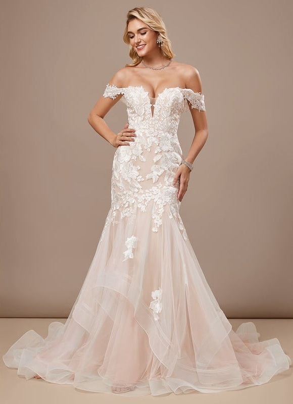Robe de Soirée Sirène Florale - gallery 1