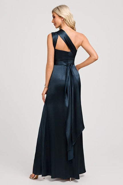 Robe de Soirée Nocturne Satinée - gallery 9