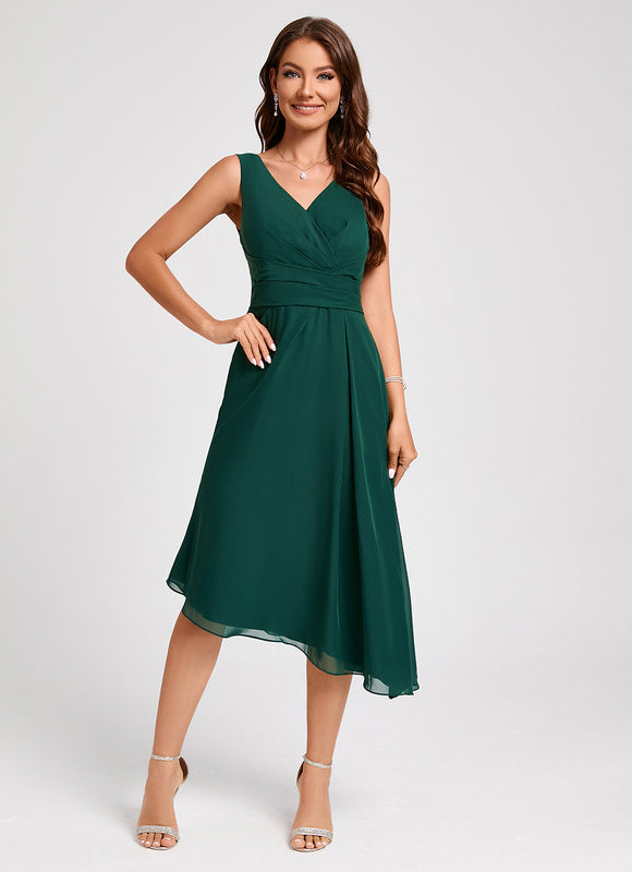 Robe de Soirée Rouge Flottant - gallery 1