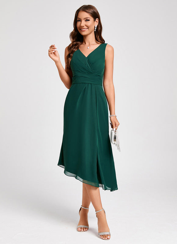 Robe de Soirée Rouge Flottant - gallery 5