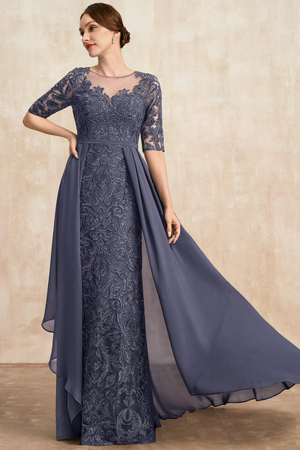 Robe de Soirée Élégance Marine Cristalline - gallery 4