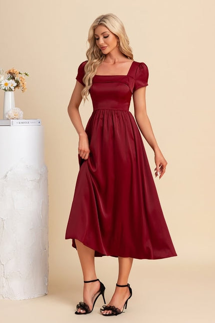 Robe de Soirée Élégance Pourpre Sereine - gallery 3