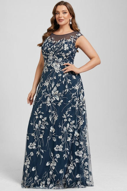 Robe de Soirée Floral Noir Chic - gallery 9