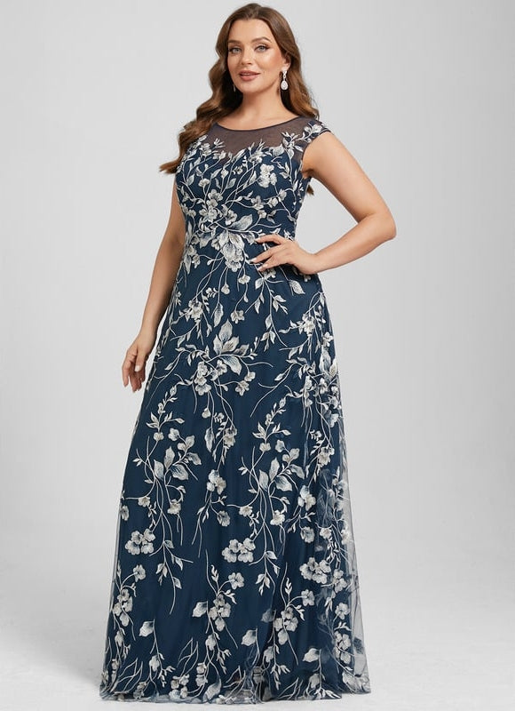 Robe de Soirée Floral Noir Chic - gallery 9