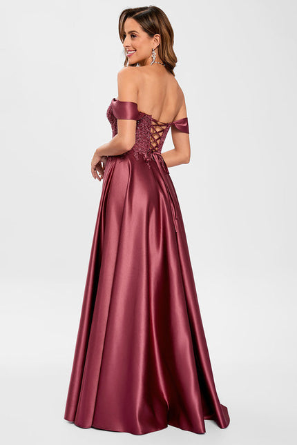 Robe de Soirée Rubis Flottante - gallery 4