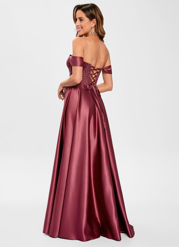 Robe de Soirée Rubis Flottante - gallery 4