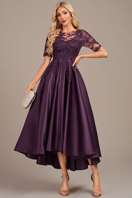 Robe de Soirée Violette Chic - gallery 1