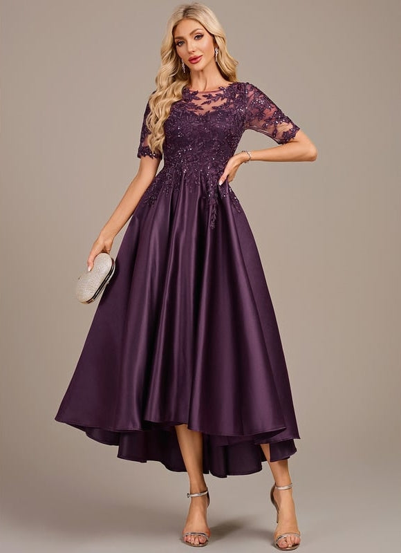 Robe de Soirée Violette Chic - gallery 1
