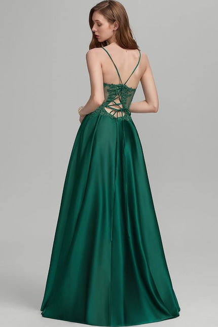 Robe de Soirée Émeraude Évanescente - gallery 1