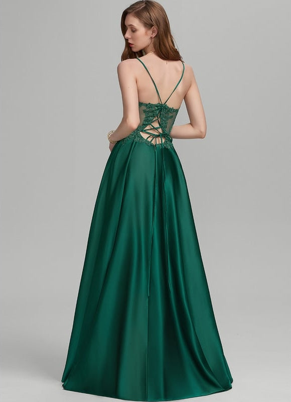 Robe de Soirée Émeraude Évanescente - gallery 1