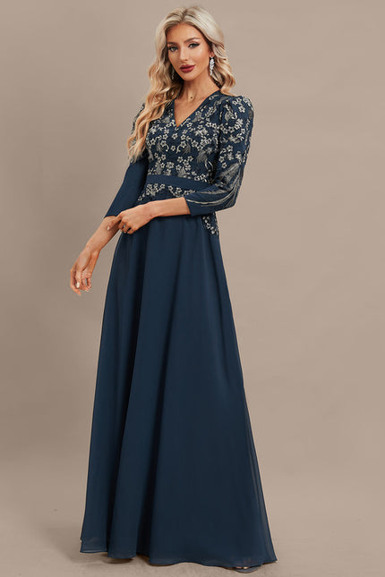 Robe de Soirée Élégance Marine Couture - gallery 3