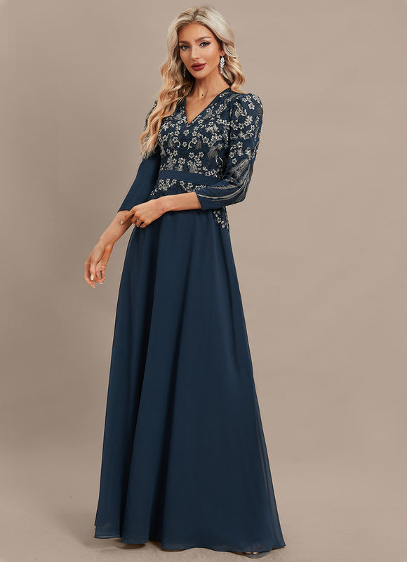 Robe de Soirée Élégance Marine Couture - gallery 3