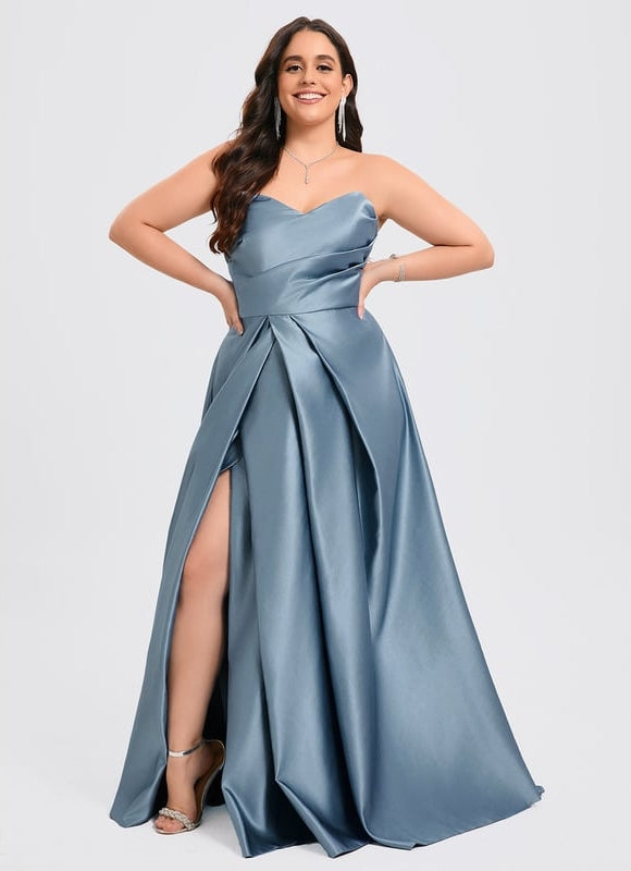 Robe de Soirée Aube Satinée - gallery 5
