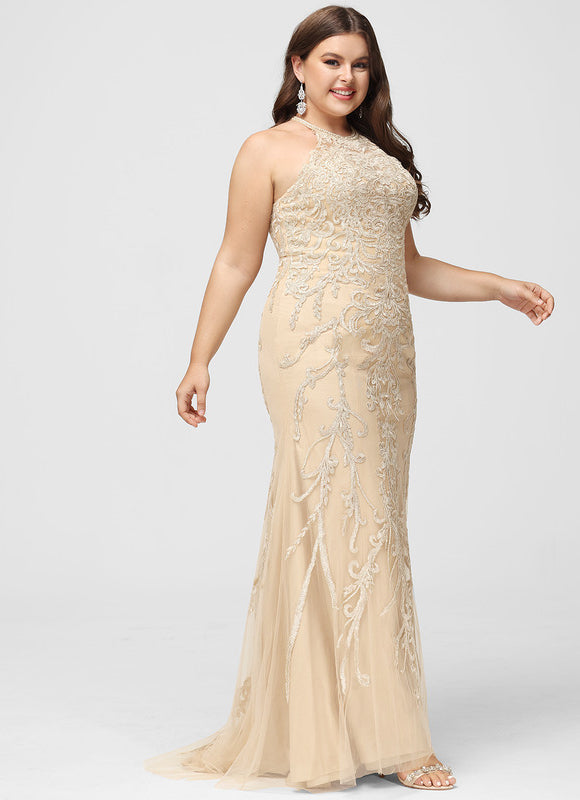 Robe de Soirée Sirène Écrue - gallery 5