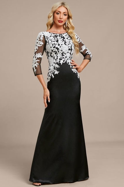 Robe De Soirée Col Bateau - gallery 5