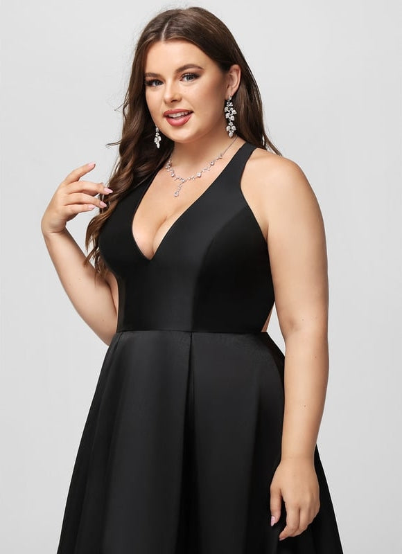 Robe Bustier Noire Longue De Soirée - gallery 9