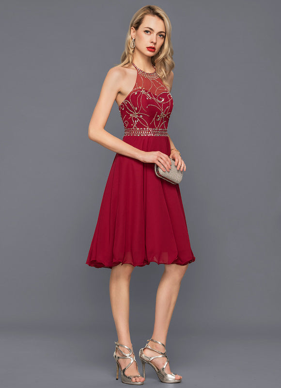 Robe de Soirée Éclatante Mousseline - gallery 1