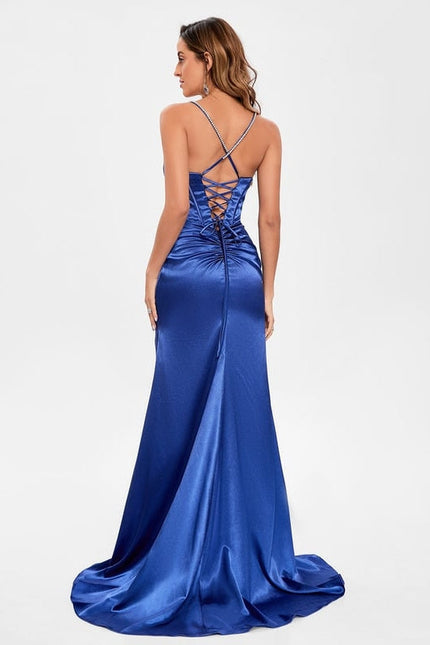 Robe de Soirée Velours Céleste - gallery 2