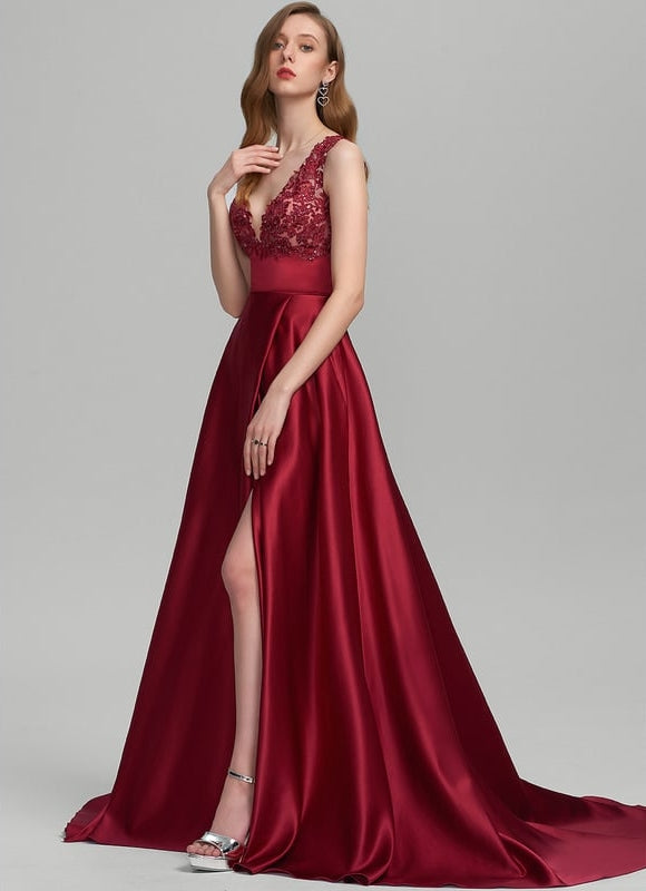 Robe De Soirée Rouge Princesse