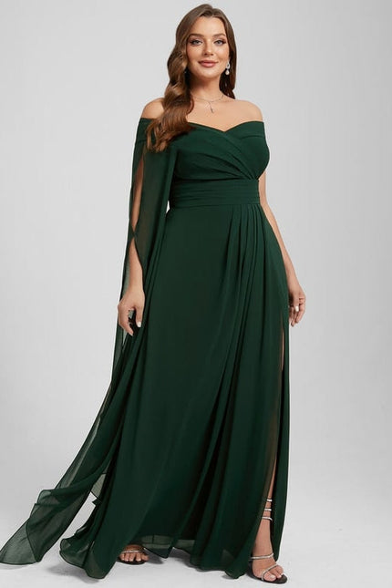 Robe de Soirée Col Évasé Élégance - gallery 9