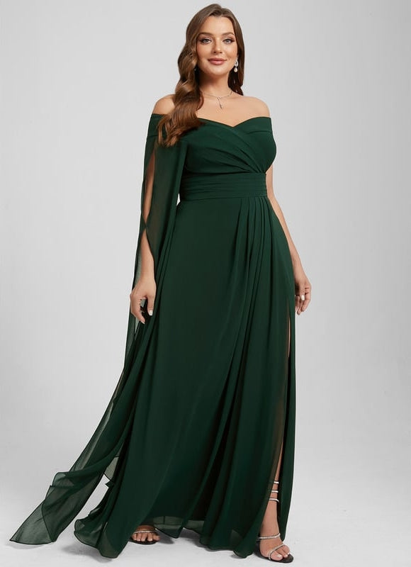 Robe de Soirée Col Évasé Élégance - gallery 9