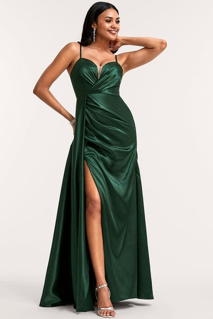 Robe de Soirée Dorée Fluide - gallery 5
