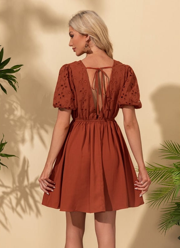 Robe de Soirée Terre Cuite - gallery 5