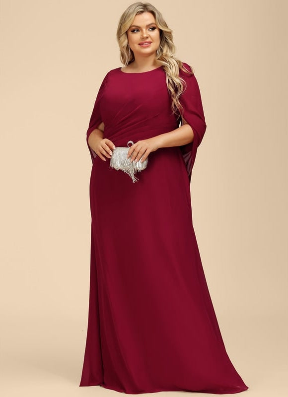 Robe de Soirée Velours Rubis Élégant - gallery 9