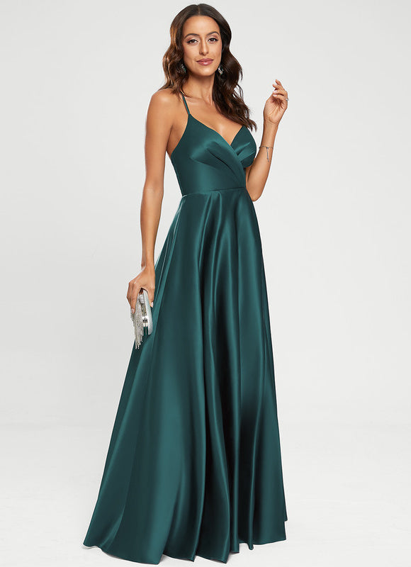 Robe de Soirée Satin Éclairée - gallery 1