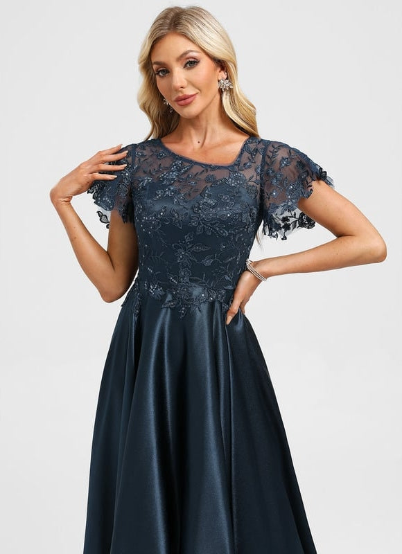 Robe de Soirée Étoilée Marine - gallery 6